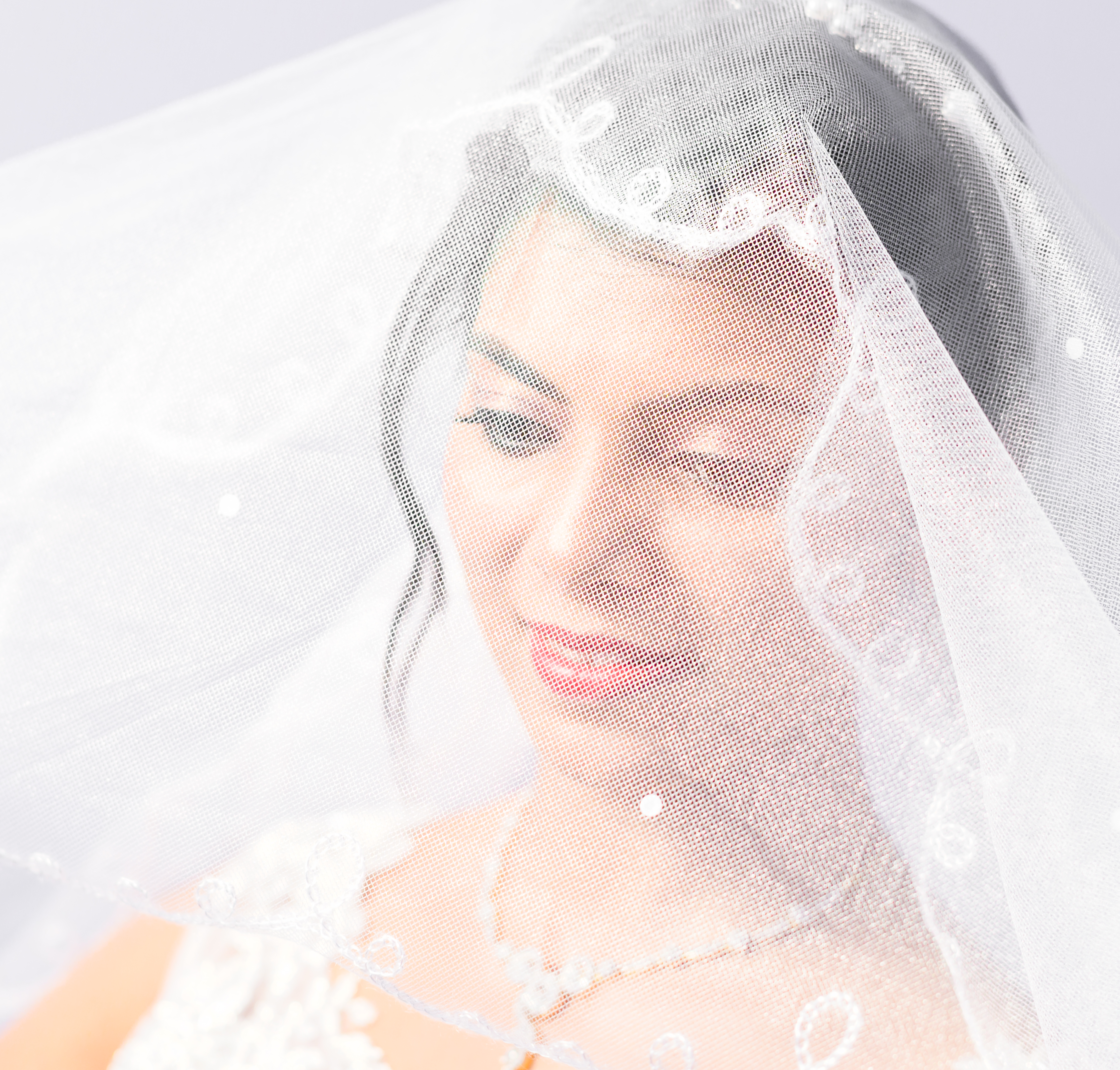 A touching moment of prayer during a Christian wedding ceremony