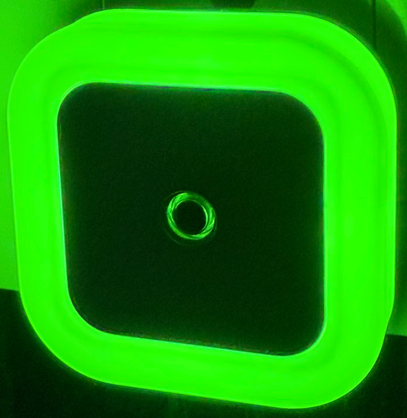Green Square LED Night Lamp
