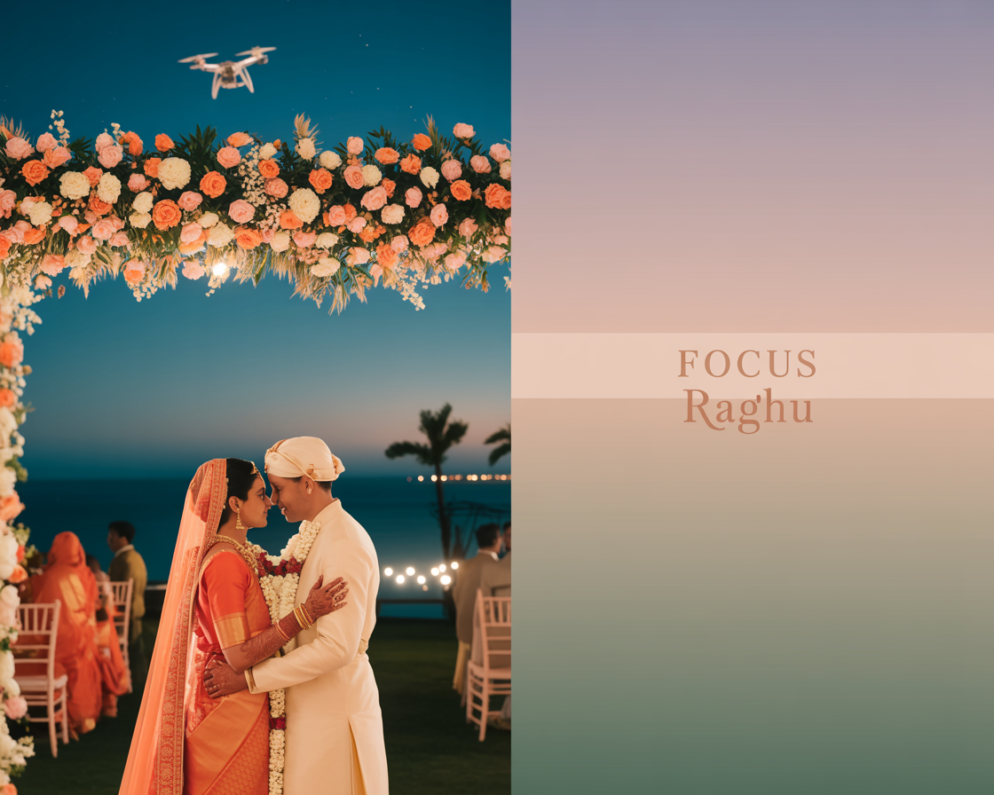 Romantic pre-wedding style photography by Focus Raghu
